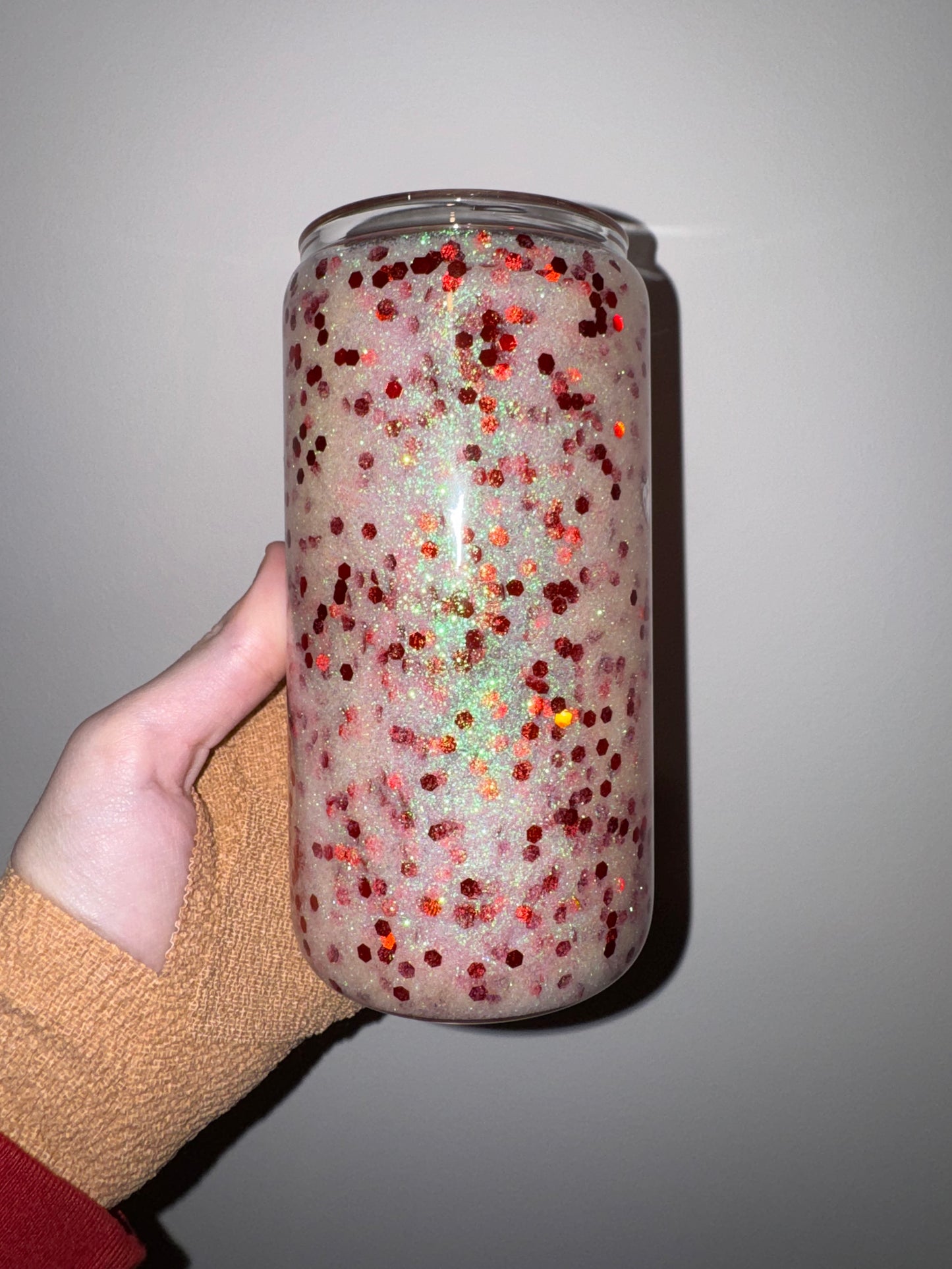 Candy Cane Inspired Snowglobe Tumbler | Holiday Edition