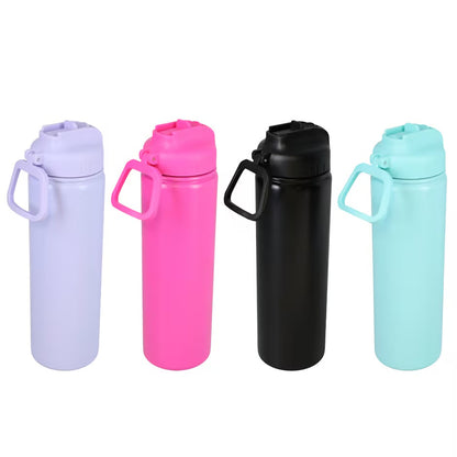 24 oz Flip Straw Water Bottle