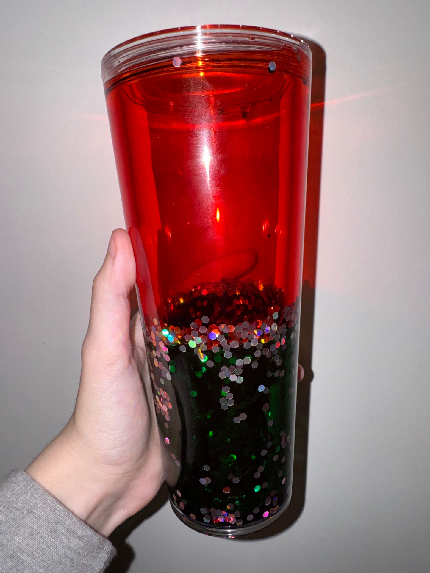 Christmas Dual Lava Snowglobe Tumbler