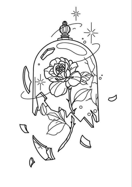 Broken Glass Rose