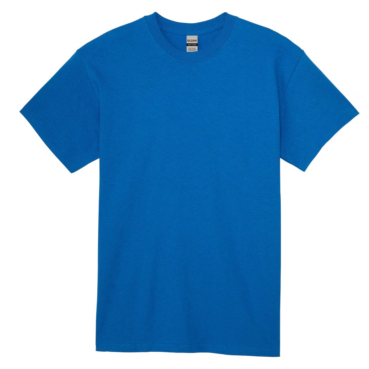 Blue t-shirt on a white background