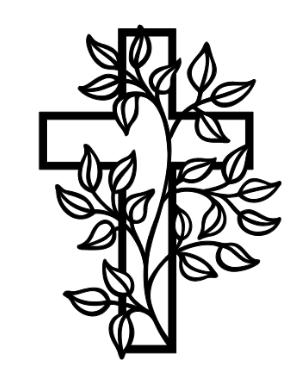 Cross with Leaves