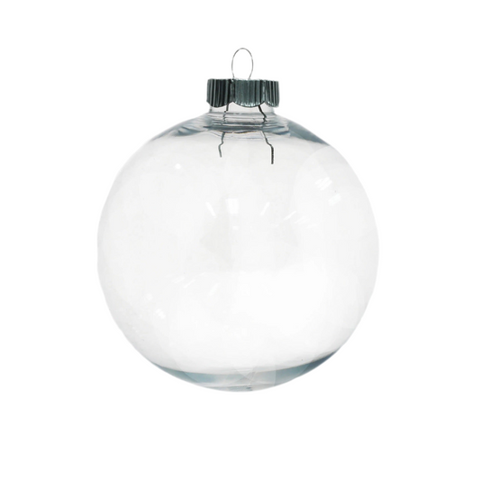 3.5’ Clear Customizable Ornaments