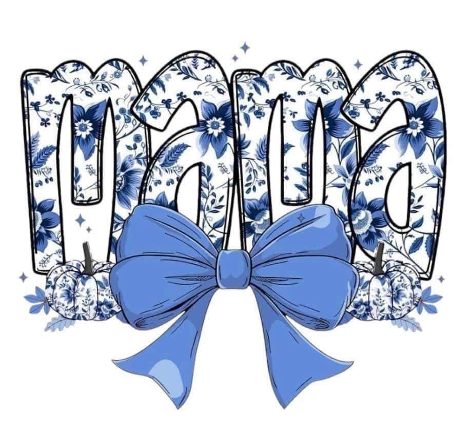 Mama with Blue Bow