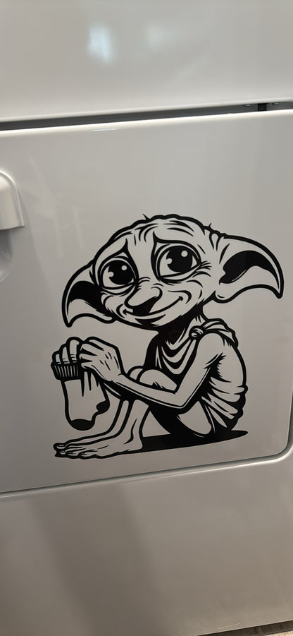 House Elf Dryer Vinyl Decal