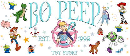 Cartoon characters with your favorite shepherdess.