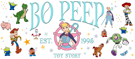 Cartoon characters with your favorite shepherdess.