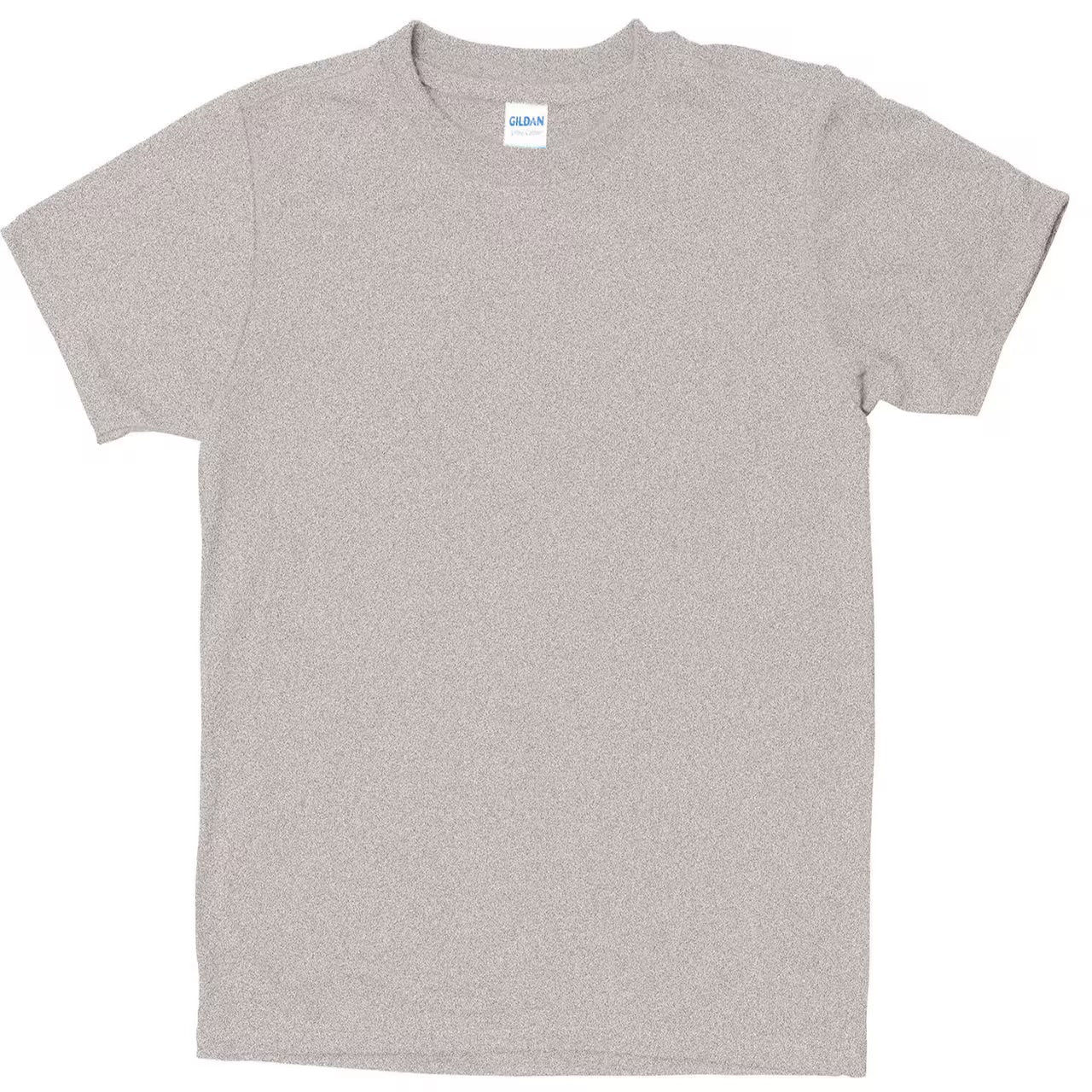 Plain gray t-shirt on a white background