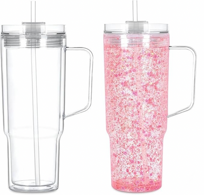 40oz Acrylic Snowglobe Tumbler
