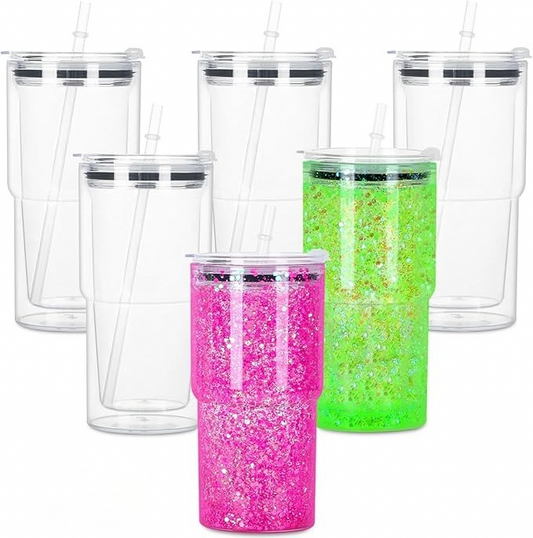 18oz Acrylic Snowglobe Tumbler