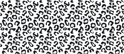 Leopard print pattern in black and white