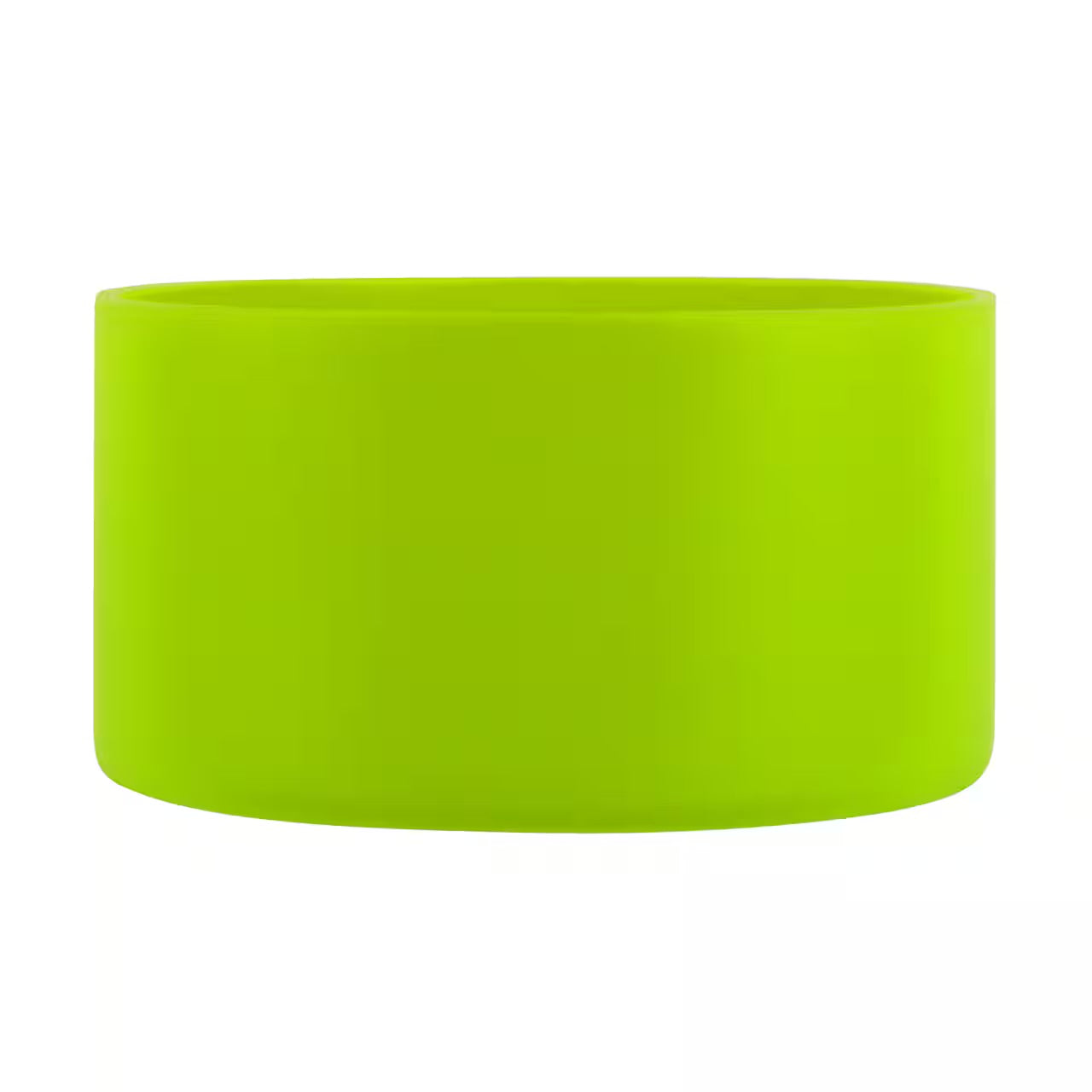 Lime green tumbler boot on a white background