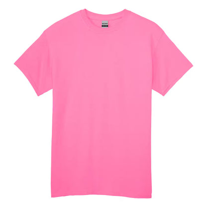 Pink t-shirt on a white background