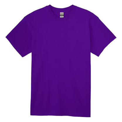 Purple t-shirt with a white background