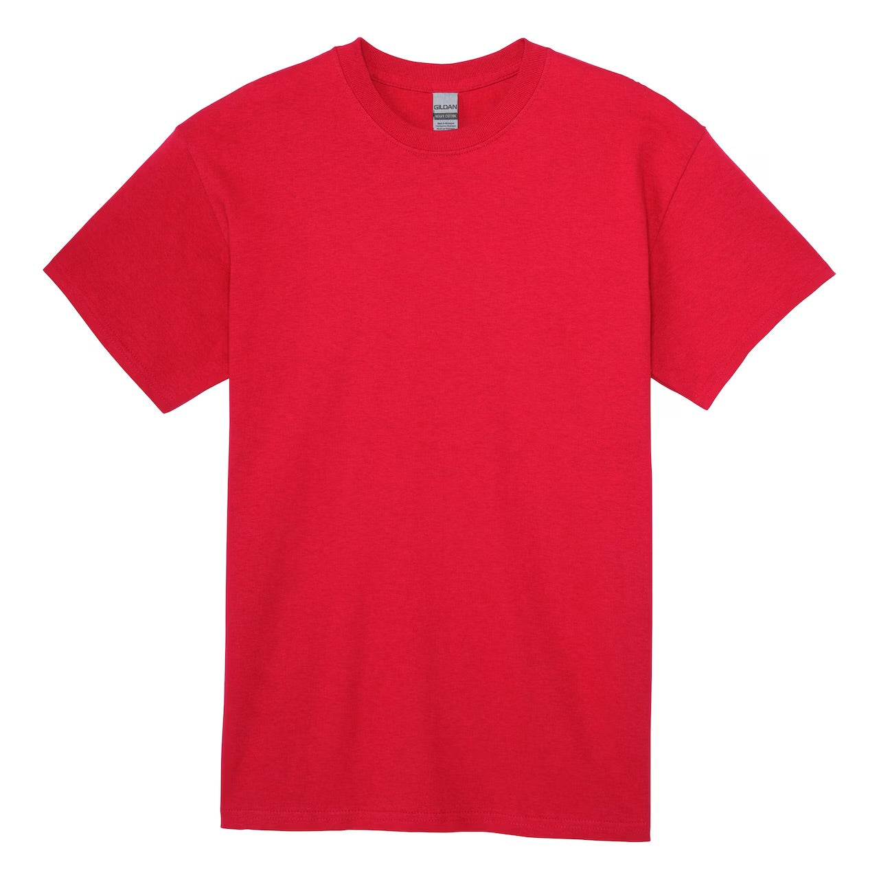 Red t-shirt on a white background