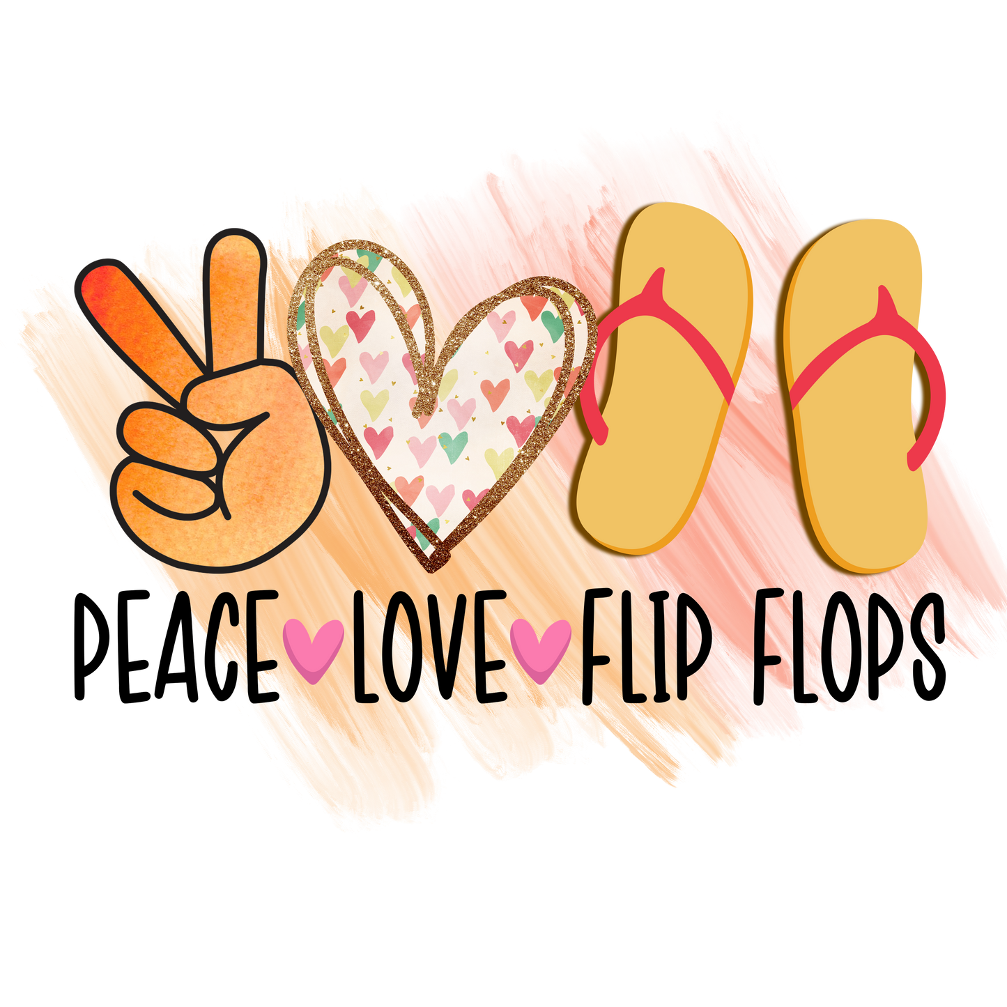 Peace Love Flip Flops