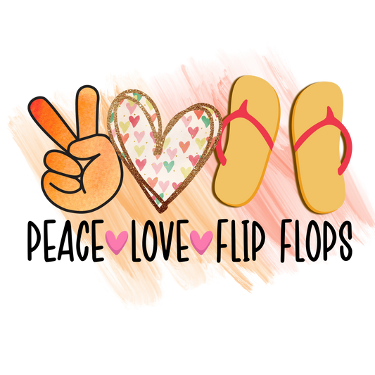 Peace Love Flip Flops