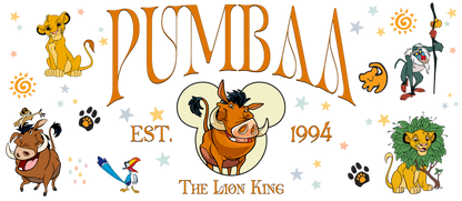 Silly hog with other jungle characters cup wrap