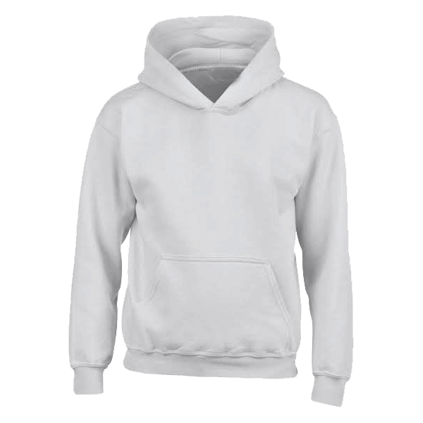 White hoodie on a transparent background