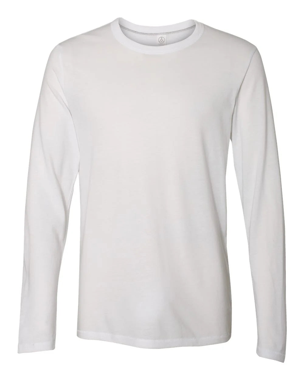 White long-sleeve shirt on a white background