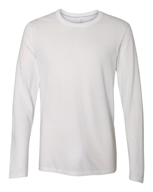 White long-sleeve shirt on a white background