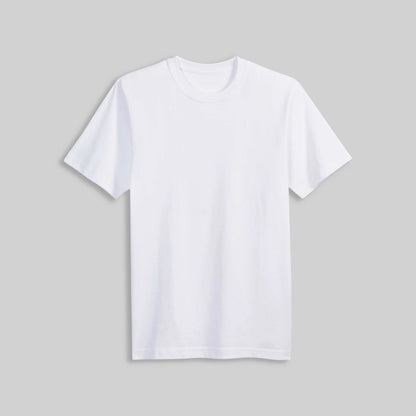 White t-shirt on a gray background