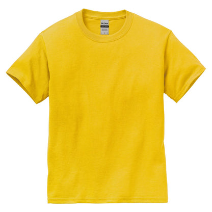Yellow kids t-shirt on a white background