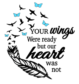 Your Wings Were Ready with Blue Butterflies